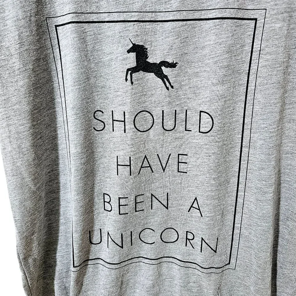 "Should Have Been A Unicorn" Graphic‎ Tee By Fifth Sun Size L ~SS47.4 - Picture 2 of 5